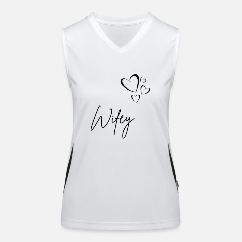 Ehefrau Funktionelles Kontrast-Tank Top für Frauen