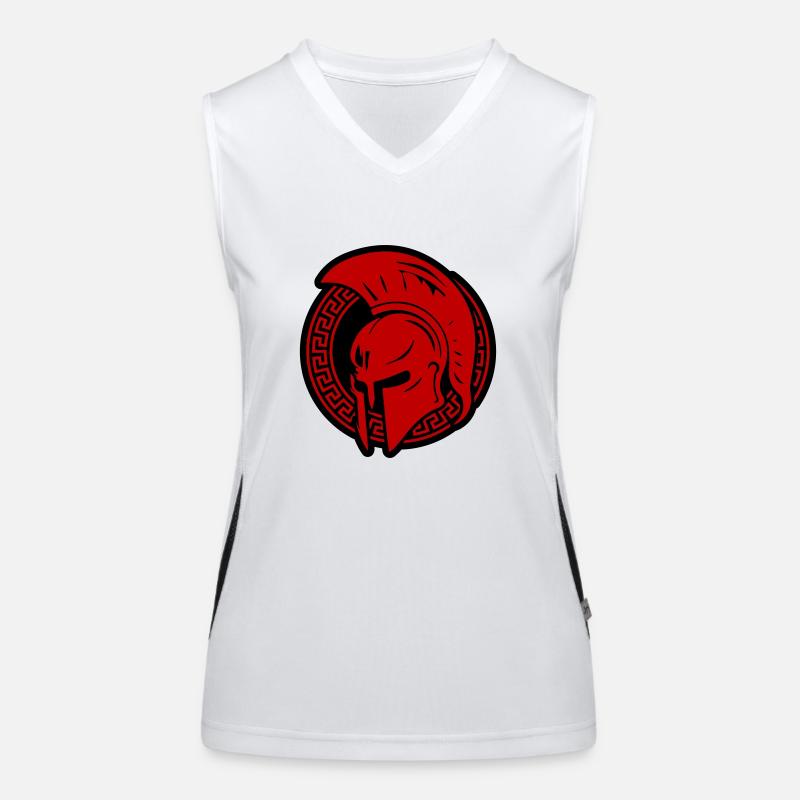 Spartaner Helm Gladiator Sparta Funktionelles Kontrast-Tank Top für Frauen
