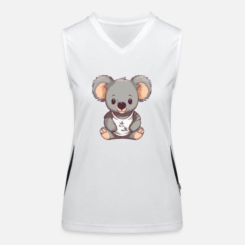 süßer Koala Funktionelles Kontrast-Tank Top für Frauen