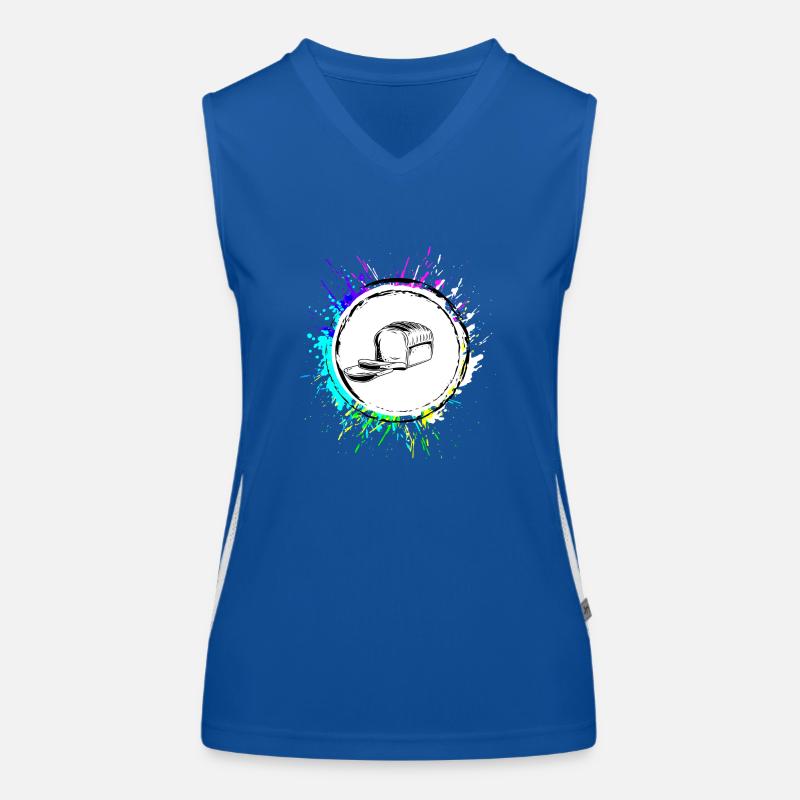 Brot Backen Bäcker Funktionelles Kontrast-Tank Top für Frauen