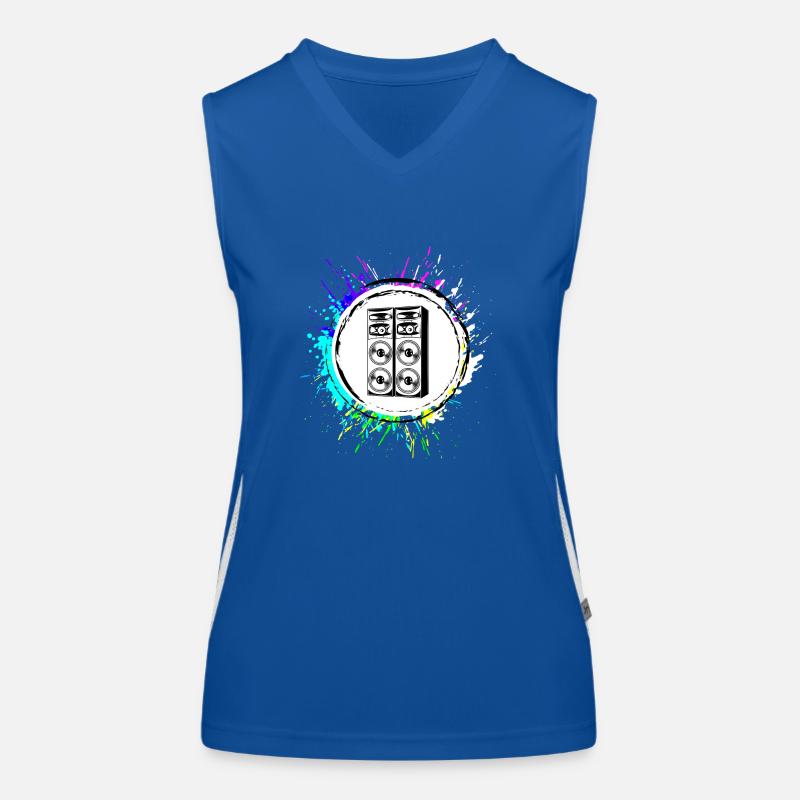 Juke-box Symbole de basse Débardeur respirant contrasté Femme