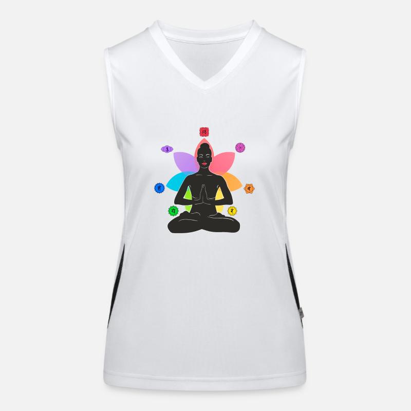 7 Chakras Women's Functional Contrast Tank Top