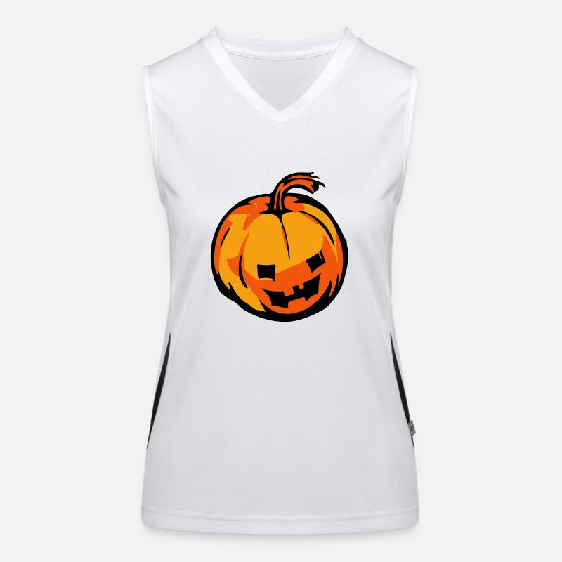 kürbis Funktionelles Kontrast-Tank Top für Frauen