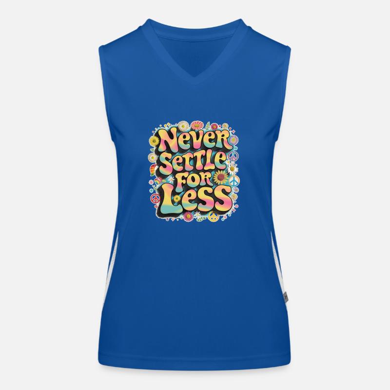 Never settle for the minimum Women's Functional Contrast Tank Top