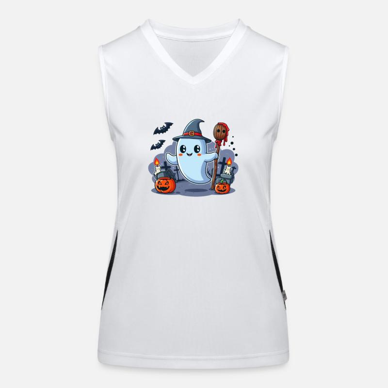 Herr Buh Halloween Funktionelles Kontrast-Tank Top für Frauen