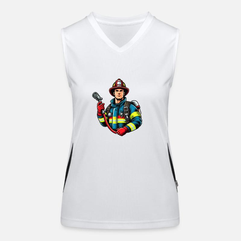 Fireman Women's Functional Contrast Tank Top