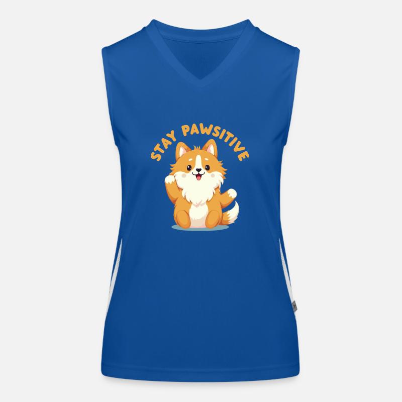 Bleiben Sie pfotenhaft Funktionelles Kontrast-Tank Top für Frauen