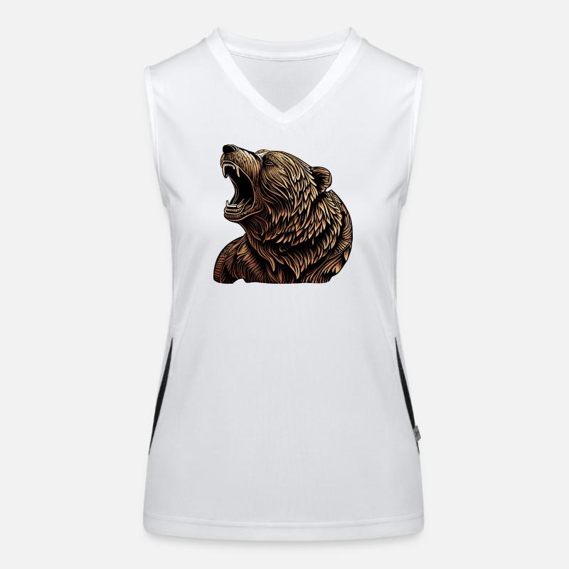 roaring bear Women's Functional Contrast Tank Top