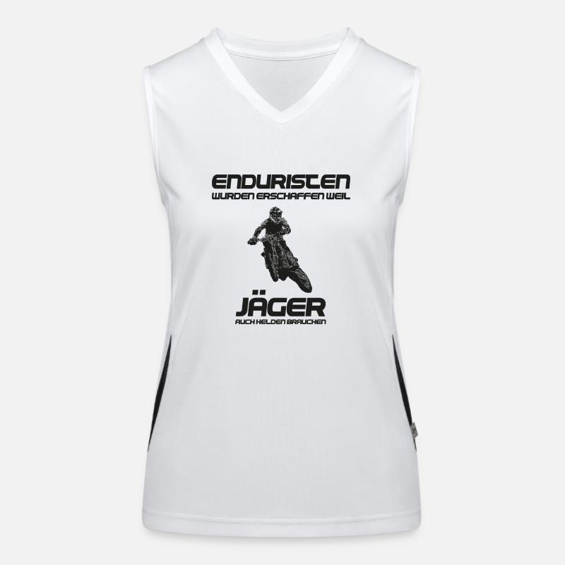 Enduro Helden Funktionelles Kontrast-Tank Top für Frauen