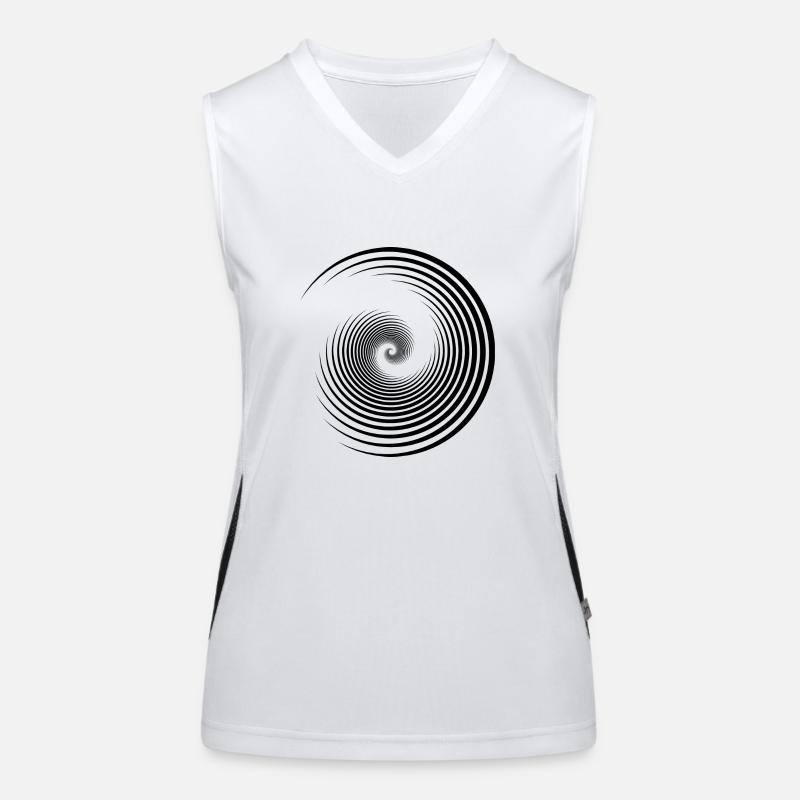 Spiral Shell Retro Gift Idea Women's Functional Contrast Tank Top