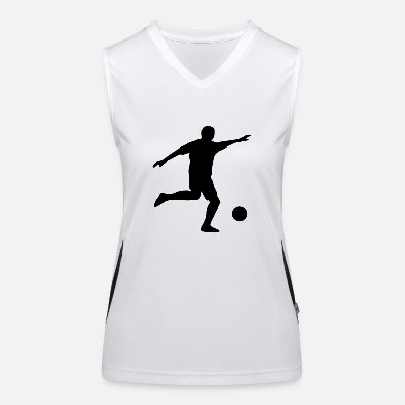 fussballer Funktionelles Kontrast-Tank Top für Frauen