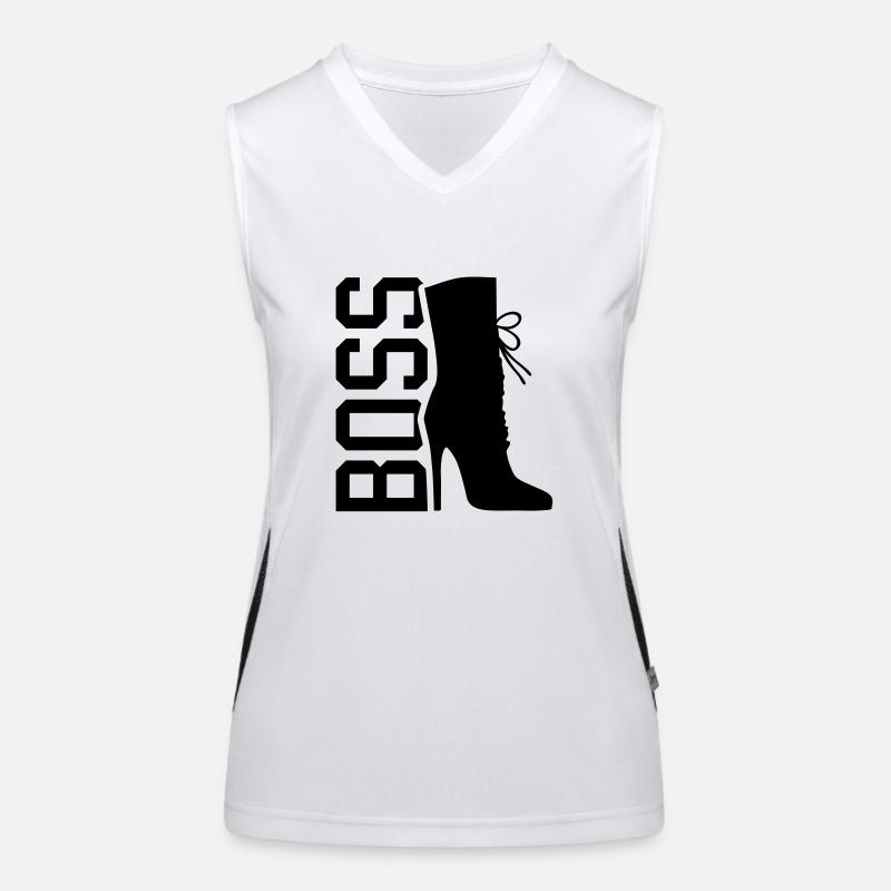 high_heel_boss_la1 Funktionelles Kontrast-Tank Top für Frauen