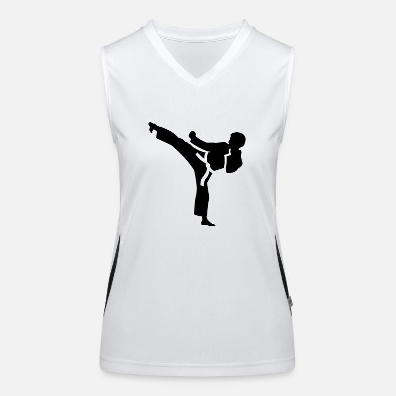 Karate Funktionelles Kontrast-Tank Top für Frauen