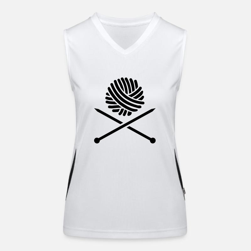 Stricken Funktionelles Kontrast-Tank Top für Frauen