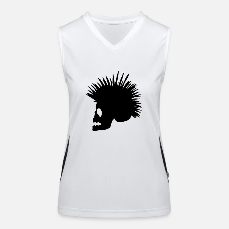punk Débardeur respirant contrasté Femme