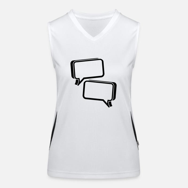 bubble chat Women's Functional Contrast Tank Top