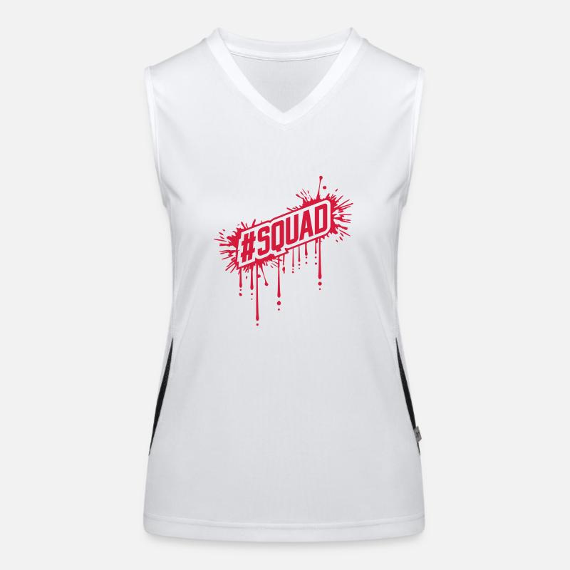 Goutte de sang SQUAD Débardeur respirant contrasté Femme