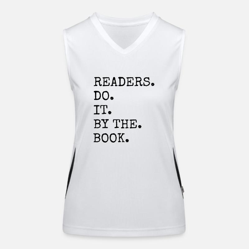 school gift idea statement book keeper shirt Women's Functional Contrast Tank Top