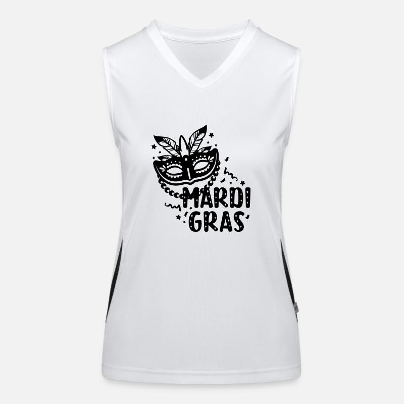Mardi Gras Women's Functional Contrast Tank Top