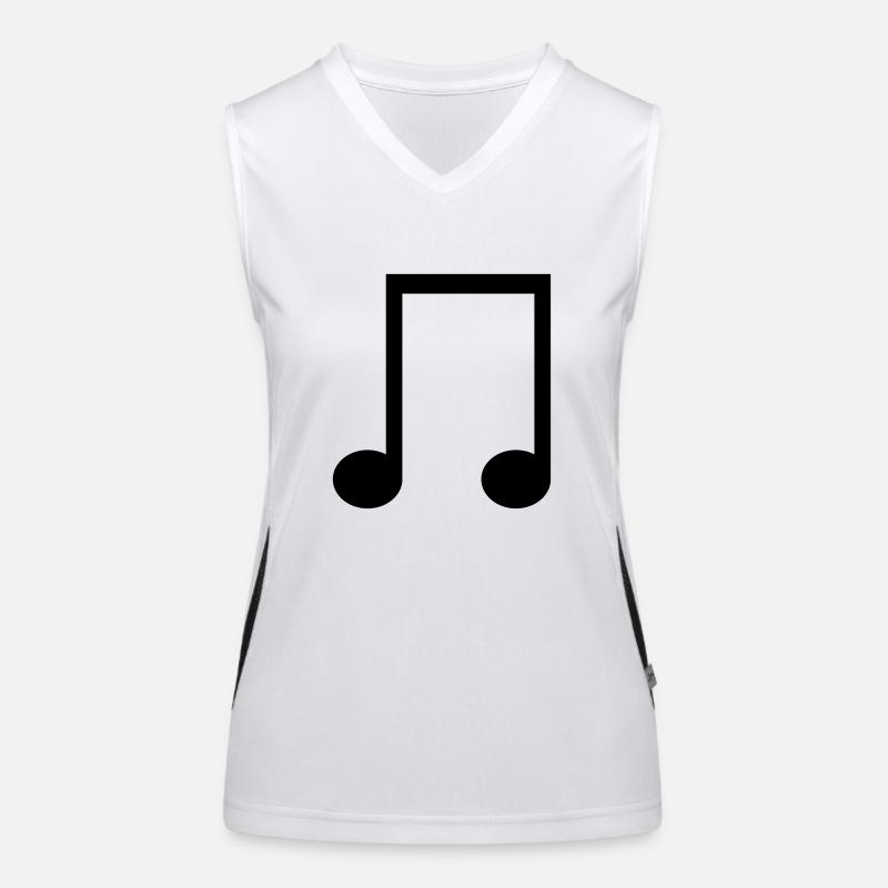 Symbole de huitième note pour vous concevoir vous-même Débardeur respirant contrasté Femme