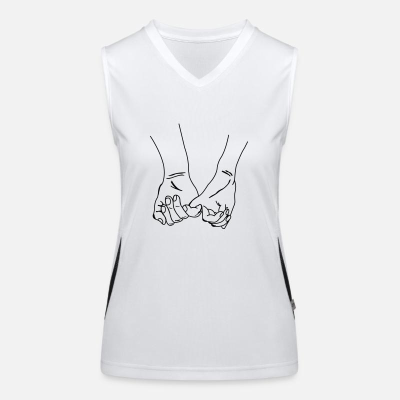 hände Funktionelles Kontrast-Tank Top für Frauen