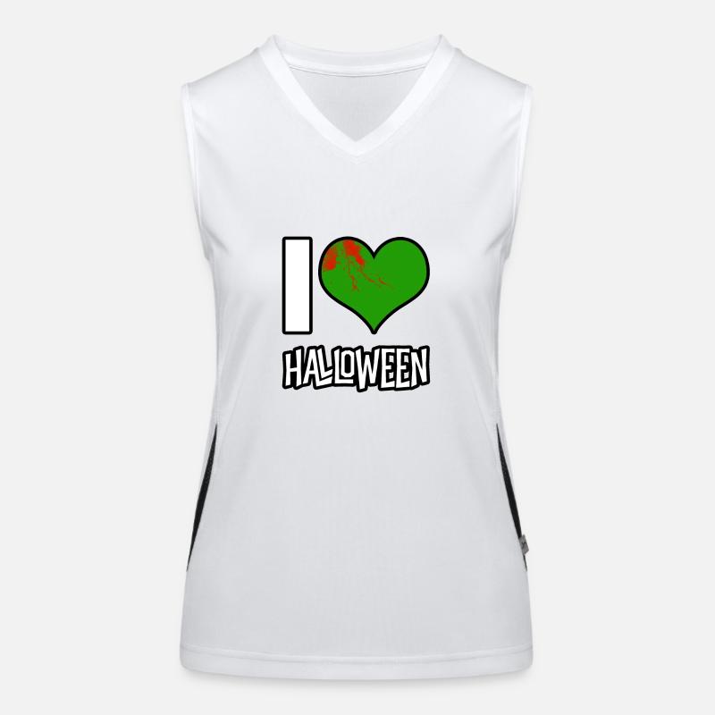 I love Halloween Funktionelles Kontrast-Tank Top für Frauen
