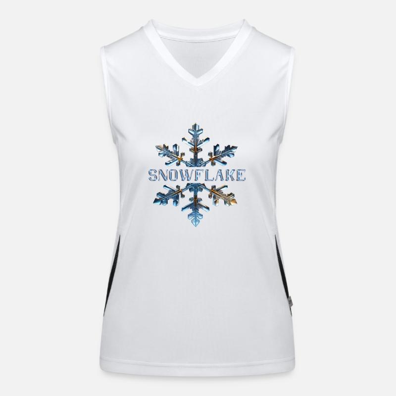 Snowflake Women's Functional Contrast Tank Top