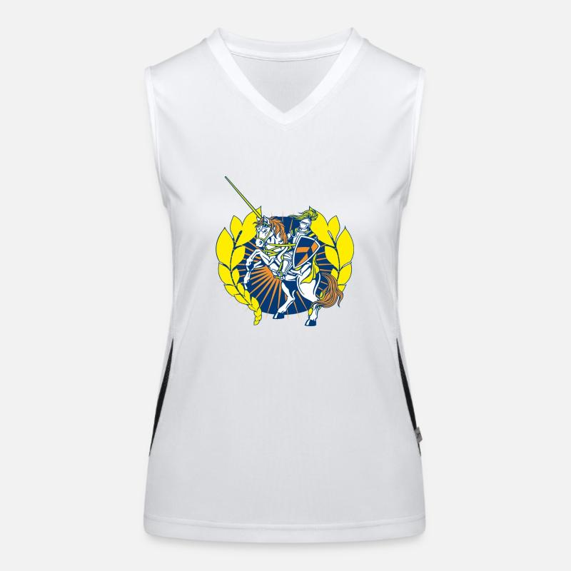 Ritter2 Funktionelles Kontrast-Tank Top für Frauen