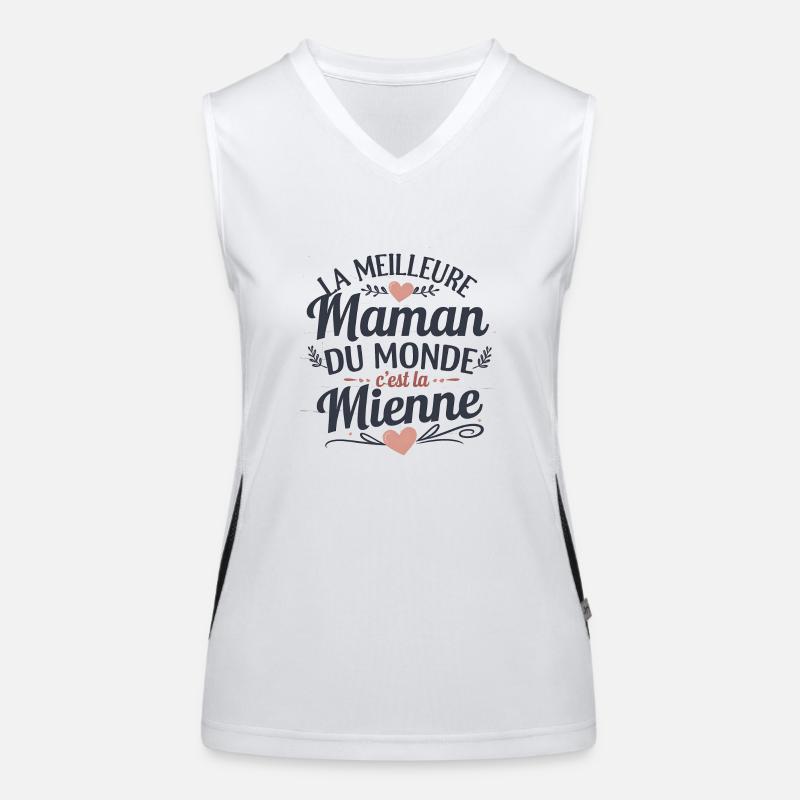 Für die beste Mama - Berührendes Geschenk Funktionelles Kontrast-Tank Top für Frauen