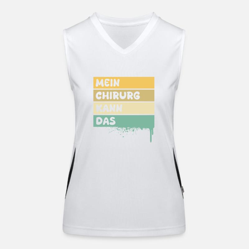 Beruf Chirurg Funktionelles Kontrast-Tank Top für Frauen