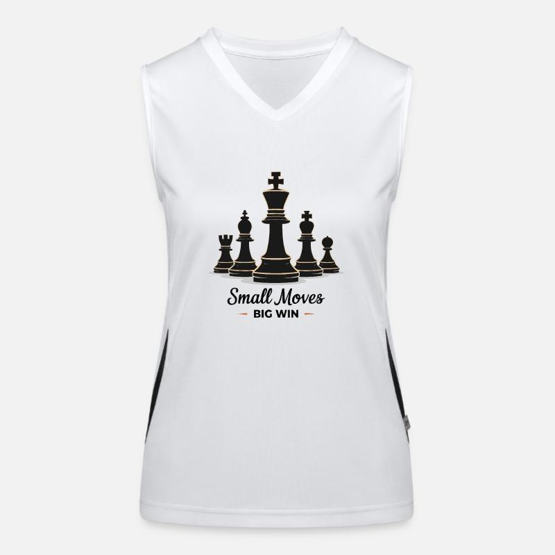Chess small moves Big WIN Women's Functional Contrast Tank Top