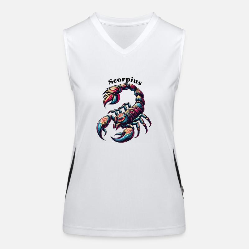 Skorpion Skorpion bunt Funktionelles Kontrast-Tank Top für Frauen