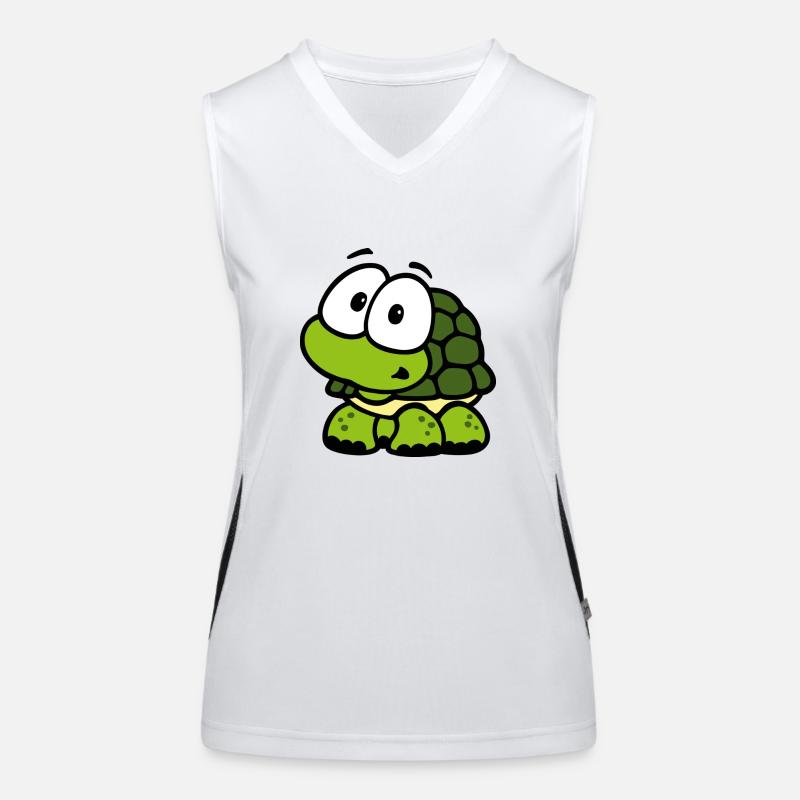 Schildkröte Funktionelles Kontrast-Tank Top für Frauen