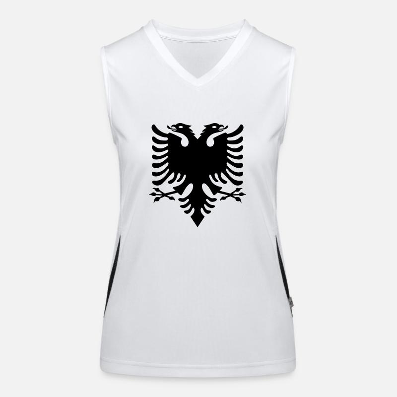 Albanien Funktionelles Kontrast-Tank Top für Frauen