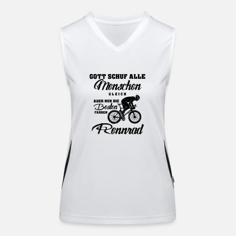 Rennrad Funktionelles Kontrast-Tank Top für Frauen