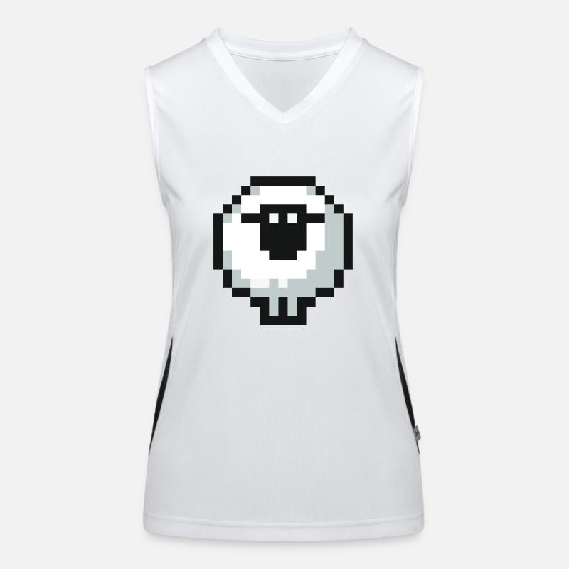 Pixel Sheep Funktionelles Kontrast-Tank Top für Frauen