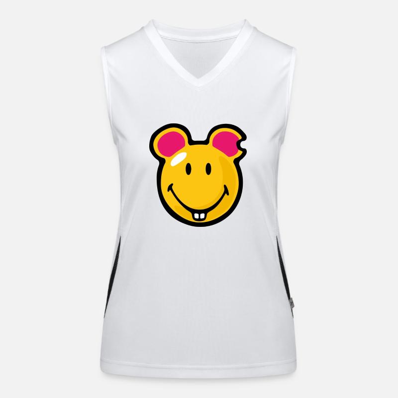 Smiley Mouse Débardeur respirant contrasté Femme