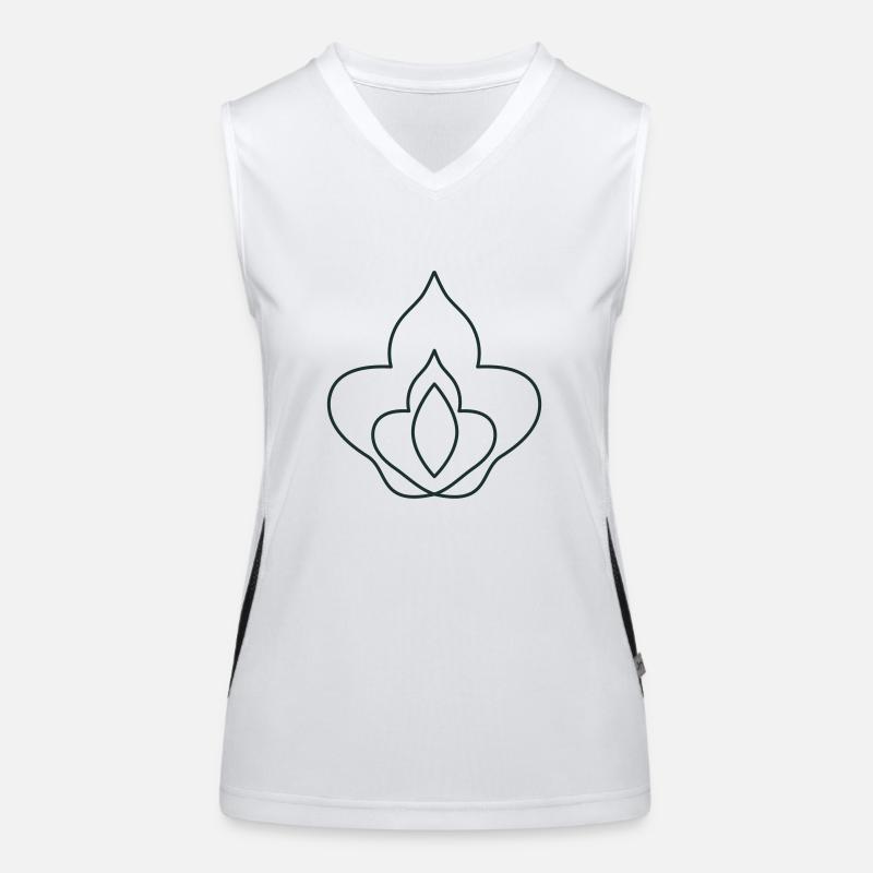 Damenblume Blüte Funktionelles Kontrast-Tank Top für Frauen