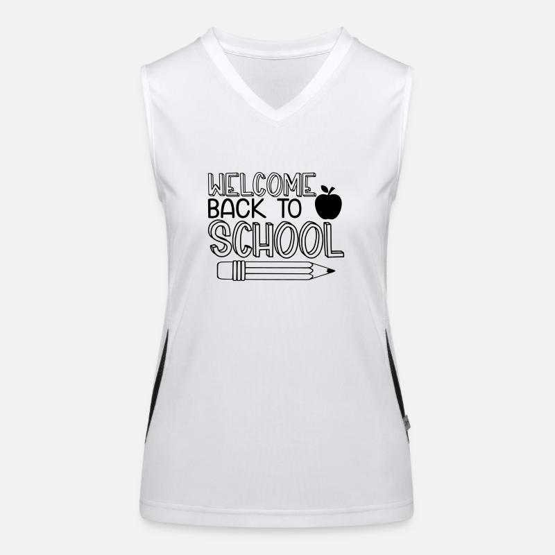 ZUR SCHULE SCHULBEGINN SCHULTAG SCHULSTART SPRÜCHE Funktionelles Kontrast-Tank Top für Frauen