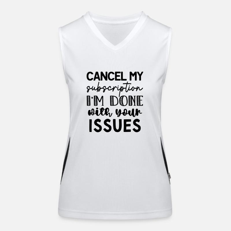 Annuler ma susbscription Débardeur respirant contrasté Femme