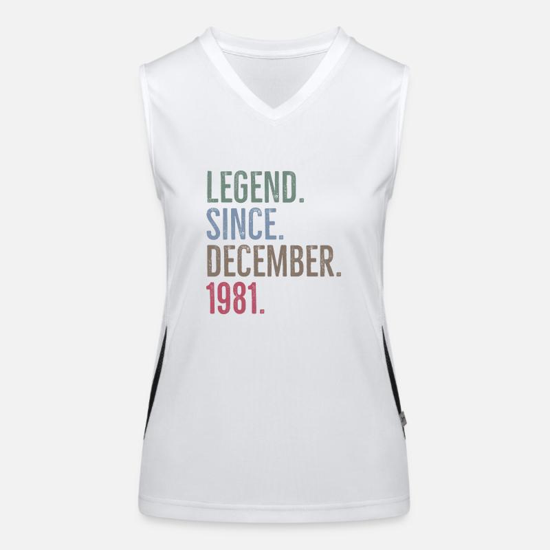 Legend Since December 1981 Women's Functional Contrast Tank Top