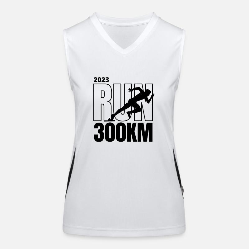 RUN 300km Women's Functional Contrast Tank Top