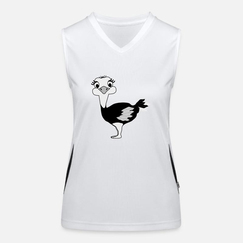 Autruche Débardeur respirant contrasté Femme