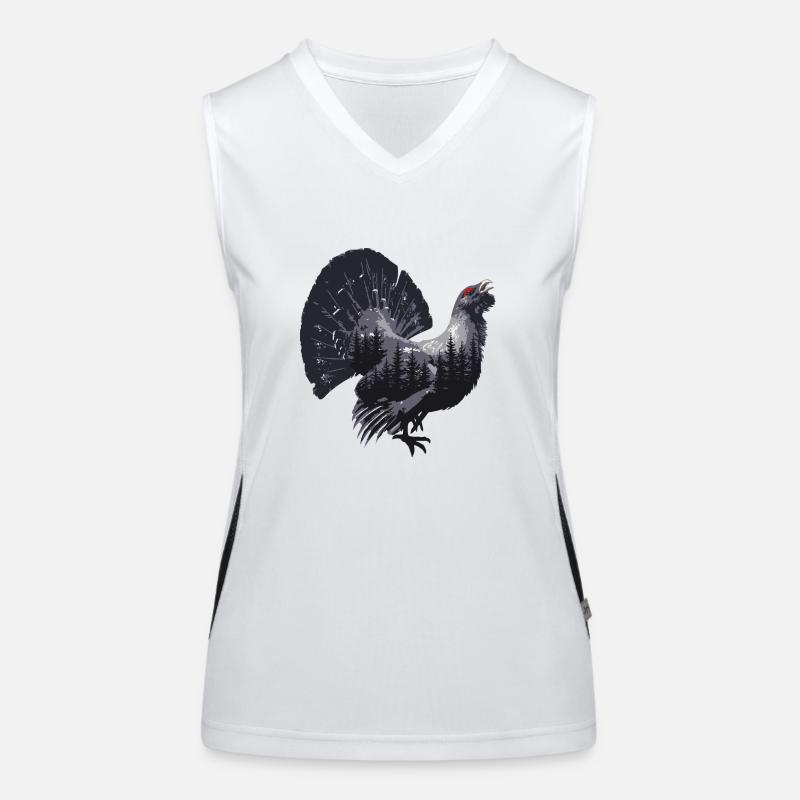 Auerhuhn Funktionelles Kontrast-Tank Top für Frauen