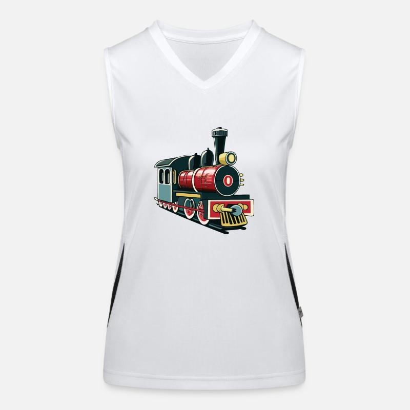 Toy train Women's Functional Contrast Tank Top