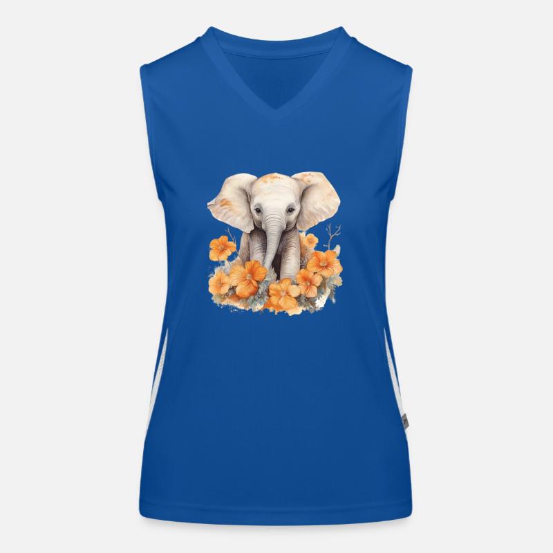 Fleur de gentil géant Débardeur respirant contrasté Femme