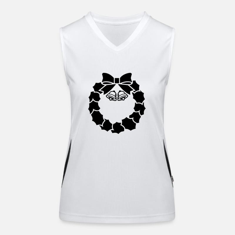 kranz glocken 001 Funktionelles Kontrast-Tank Top für Frauen