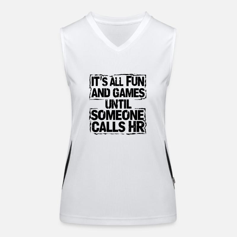 First fun, then human resources Women's Functional Contrast Tank Top