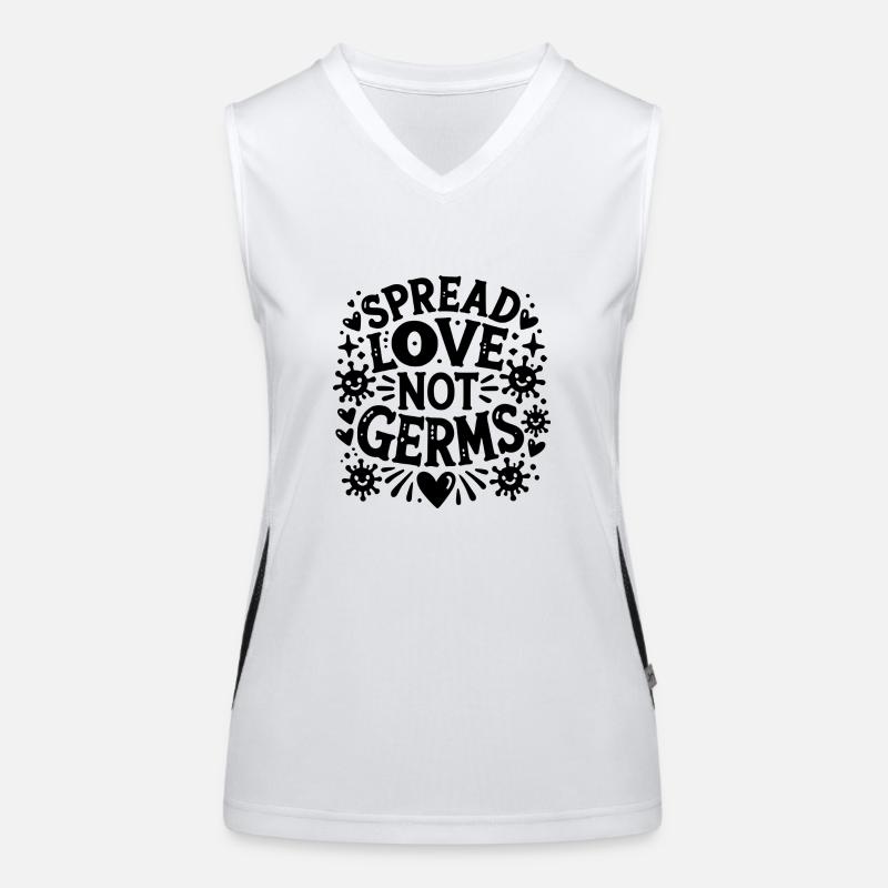 Spread Love Not Germs Women's Functional Contrast Tank Top