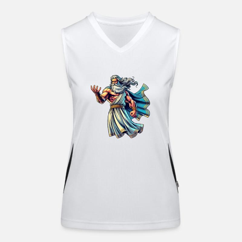 zeus comic 1 Funktionelles Kontrast-Tank Top für Frauen